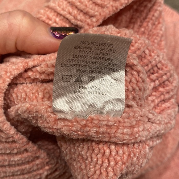 Simply Southern Long Sleeve Cold Shoulder Oversize Sweater - Picture 6 of 8